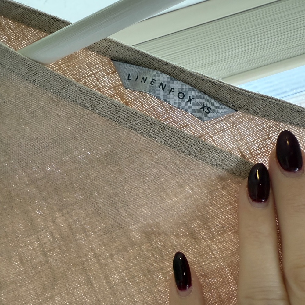 Linen Fox Dori Beige linen dress - Picture 3 of 7